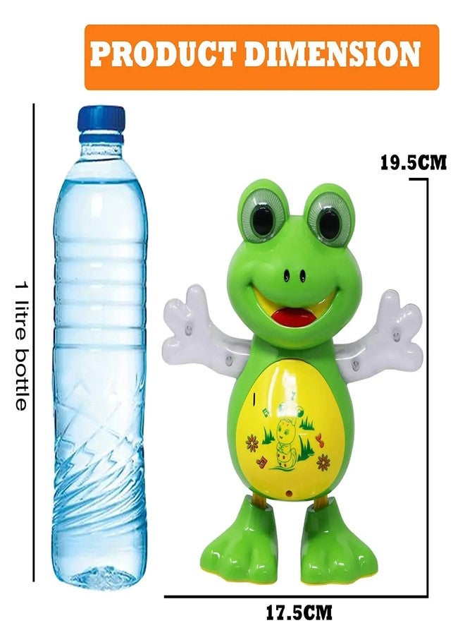 HASTAP Musical and Dancing Frog Toy with Vibrant Lights Effect Smart Interactive Dancing Walking Toys for Baby Infant Learning Development (Age 3+ Year, Multicolor) - Image 4